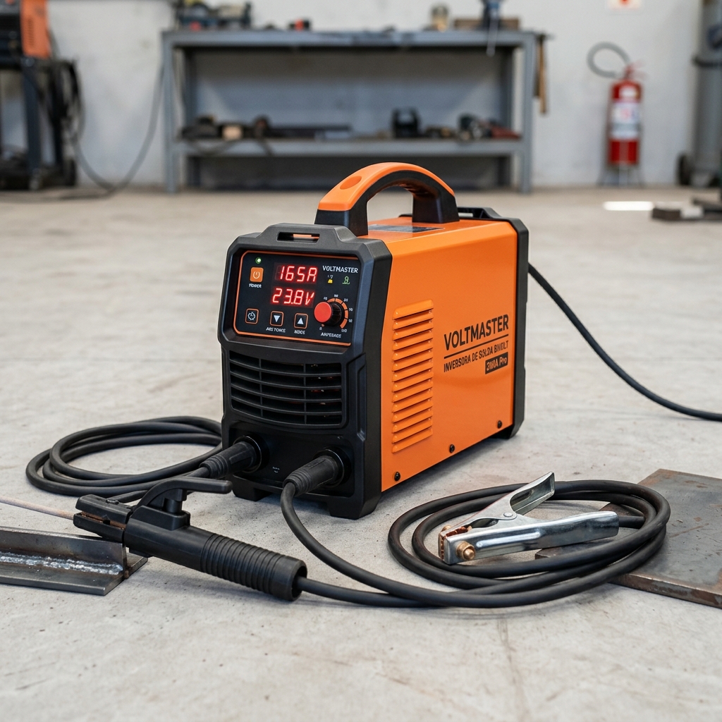 Máquina de Solda Inversora Boxer Flama 161 BV Bivolt 160A Profissional Portátil