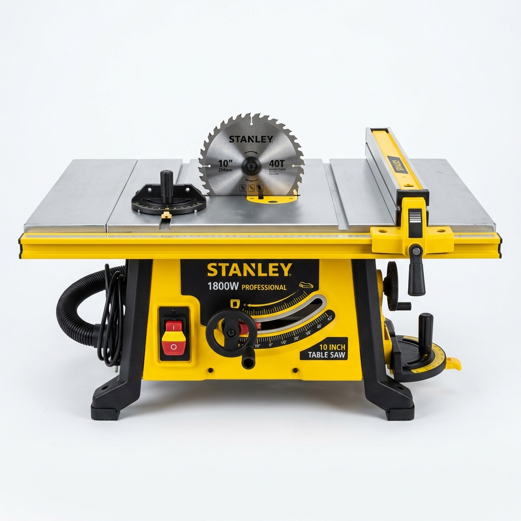 Serra de Bancada na Construção Civil: Análise Completa da Stanley SST1801 de 1800W